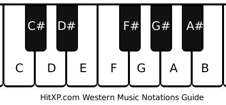 Western Notations Guide For Keyboard And Piano Notes Hitxp